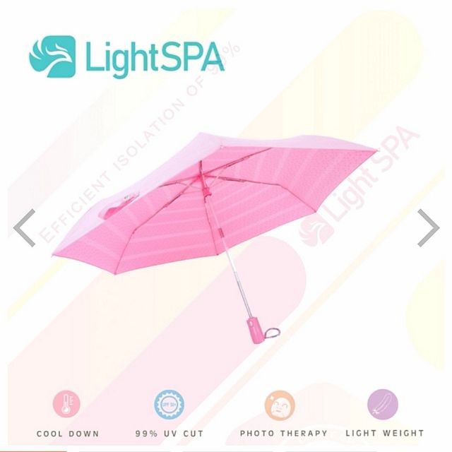 全新LightSPA 美肌光波自動傘(粉彩紅)