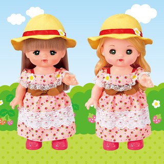 V 現貨 日本 小美樂娃娃 草莓長洋裝 小美樂衣服 小美樂長裙 裙子