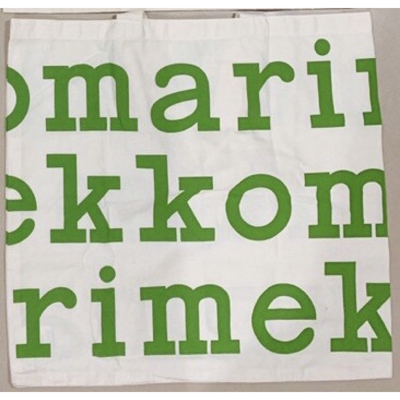 Marimekko 淺綠色字母購物袋