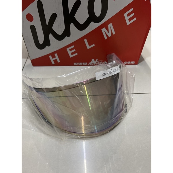 NIKKO N806 全新 原廠配件鏡片 電鍍鏡片 電鍍藍 電五彩 全罩安全帽鏡片 N-806