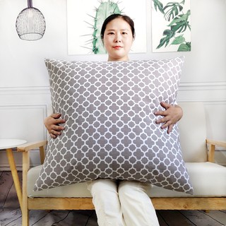 抱枕套帆布印花圓形沙發靠墊套客廳枕套大靠背抱枕套65x65 70x70 75x75 80x80