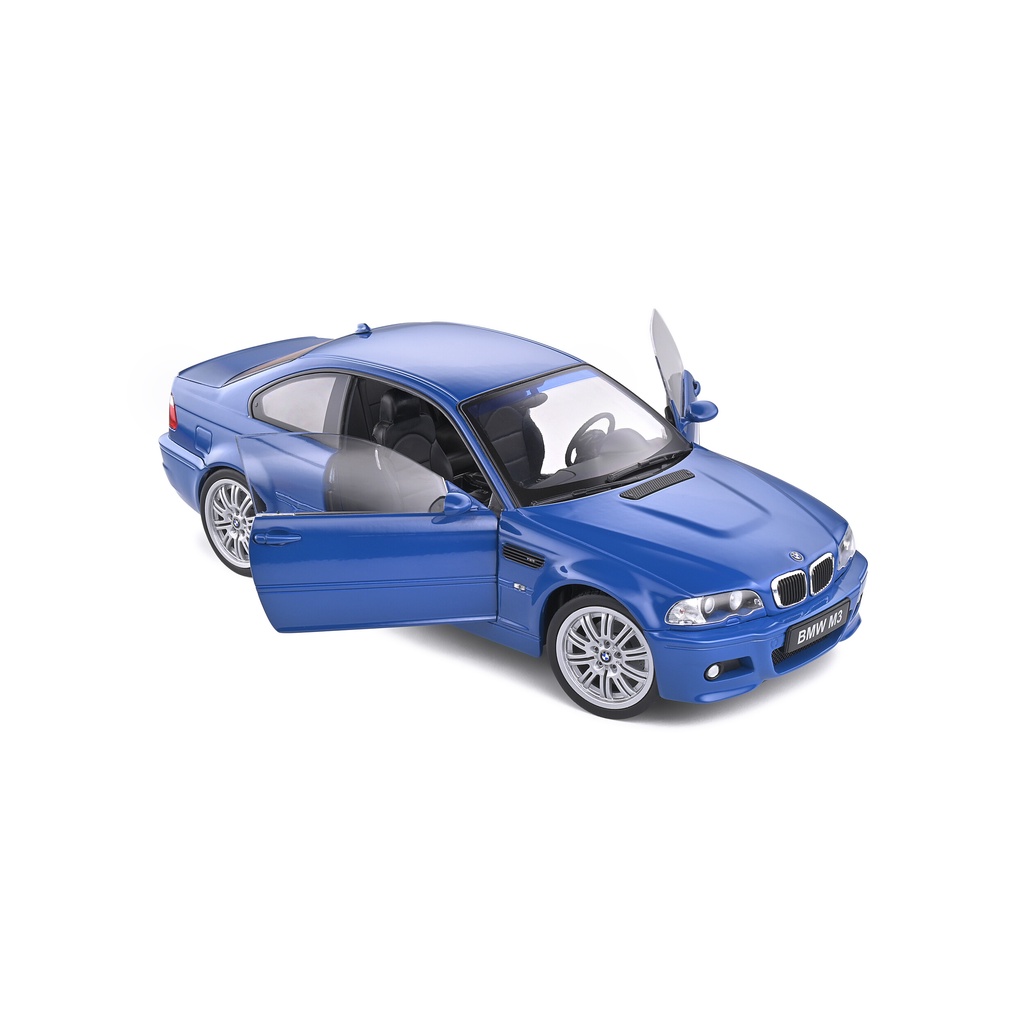 【模例】Solido 1/18 BMW E46 M3 LAGUNA BLUE 藍色 合金雙開門