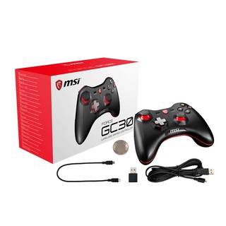 (全新現貨）MSI微星Force GC30 (PC /PS3 /Android三平台) 無線搖捍控制器遊戲手把~黑／白