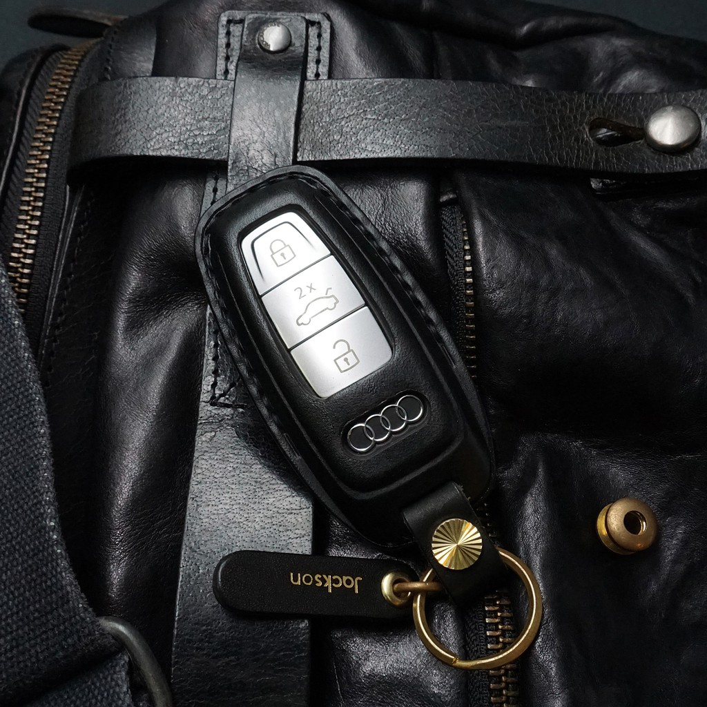 Audi Q7 Q8 A5 迪奧 汽車 晶片 鑰匙 皮套 智慧型 鑰匙包 感應鑰匙 保護套