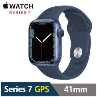 Apple Watch S7 GPS 41mm 原廠公司貨/鋁金屬錶殼 / 運動錶帶