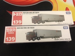 ㊙️絕版 韓版 全新未拆 TOMICA No.139 ISUZU GIGA PANEL VAN TRAILER