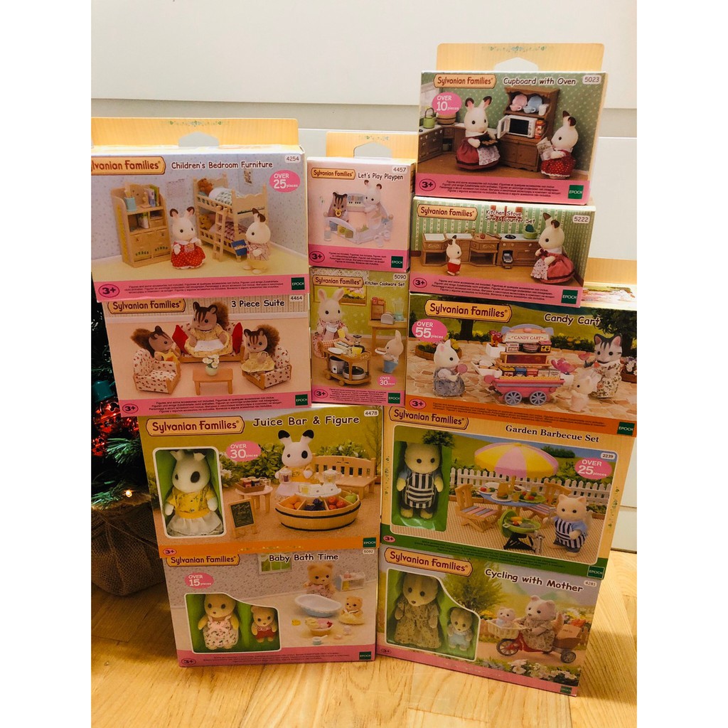 【現貨】日本森林家族 Sylvanian Family 沙發 奶油貓爸烤肉 黑眼圈兔果汁攤 海灘狗媽媽三輪車 臥房糖果車