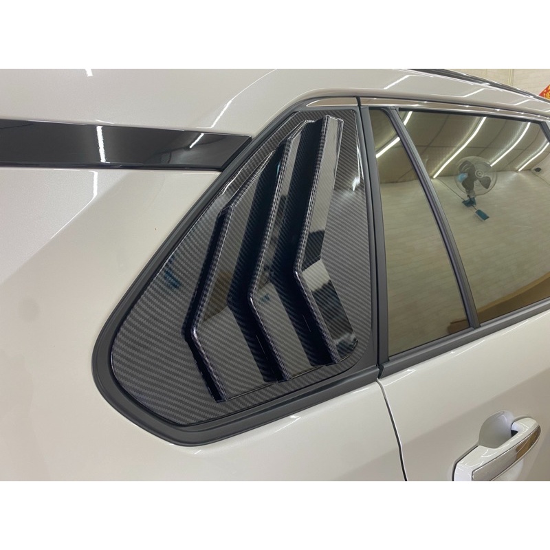 九七八汽車精品 豐田 TOYOTA RAV4 5代 專用 水轉印 後三角窗 百葉窗 碳纖維