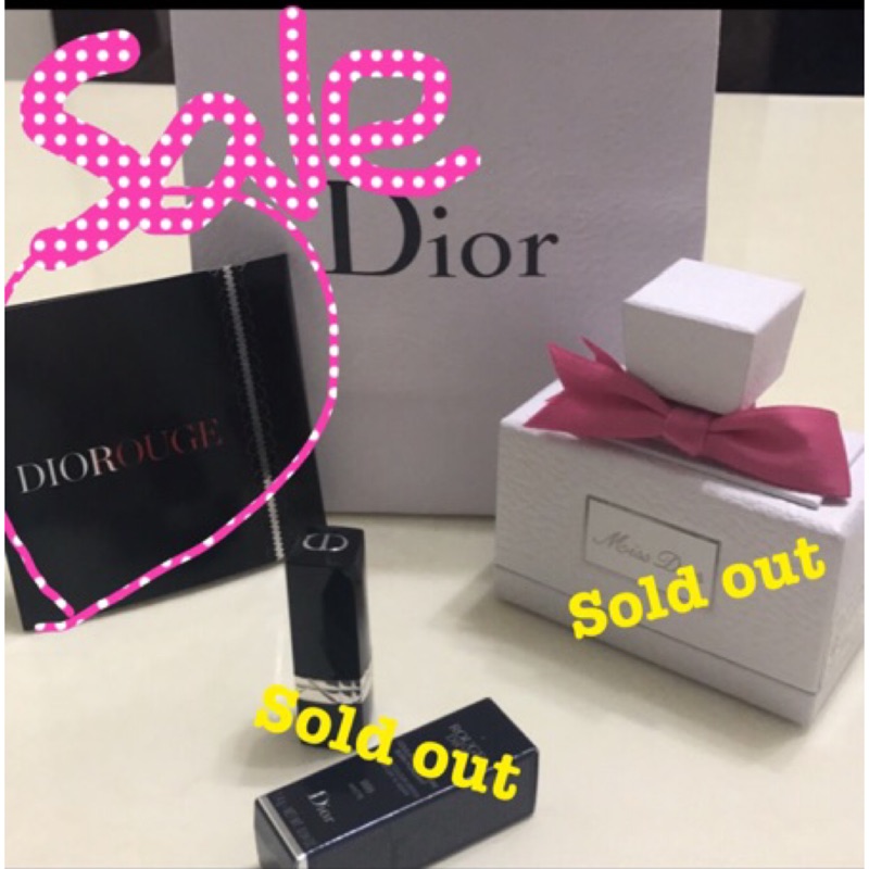 Dior藍星炫色唇膏&amp;藍星唇膏試用卡#999 花樣迪奧淡香水精緻禮盒miss dior