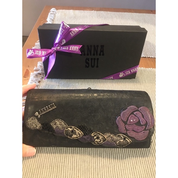 Anna sui 長夾 蝴蝶🦋浮雕印