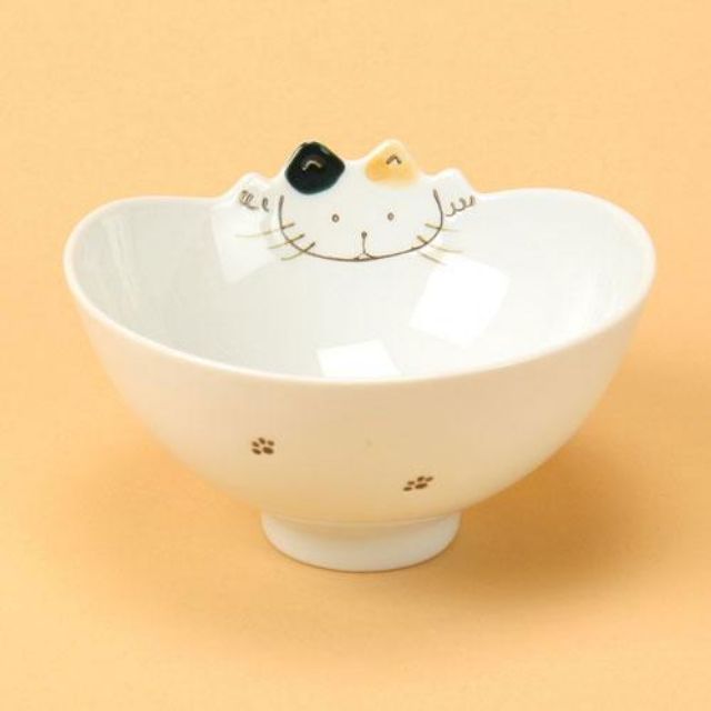 特價 現貨 日本帶回 立體貓咪碗 陶瓷 湯碗 飯碗 日本製