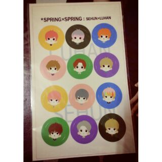 EXO fanart Spring x Spring 勳鹿貼紙