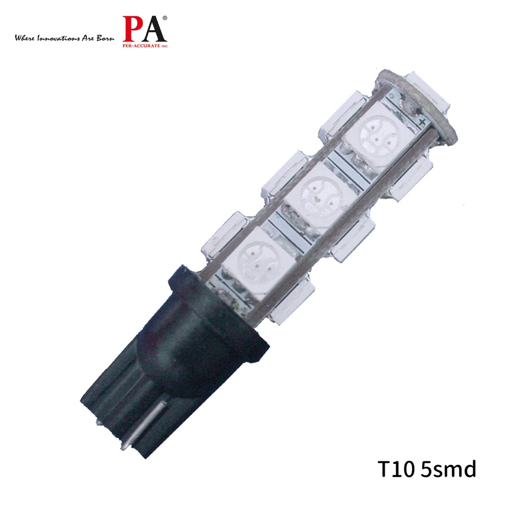 【PA LED】T10 黃光 13晶 小燈 方向燈 儀表燈 定位燈 室內燈 牌照燈 39晶體 SMD LED 耐熱底座