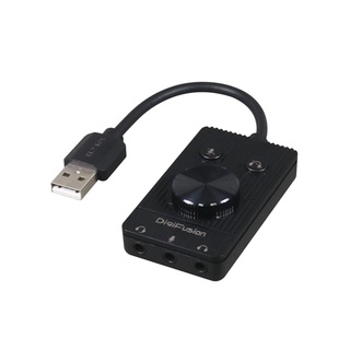 伽利略 USB2. 0 音效卡USB52B 雙耳機+麥克風+調音+靜音(USB415)