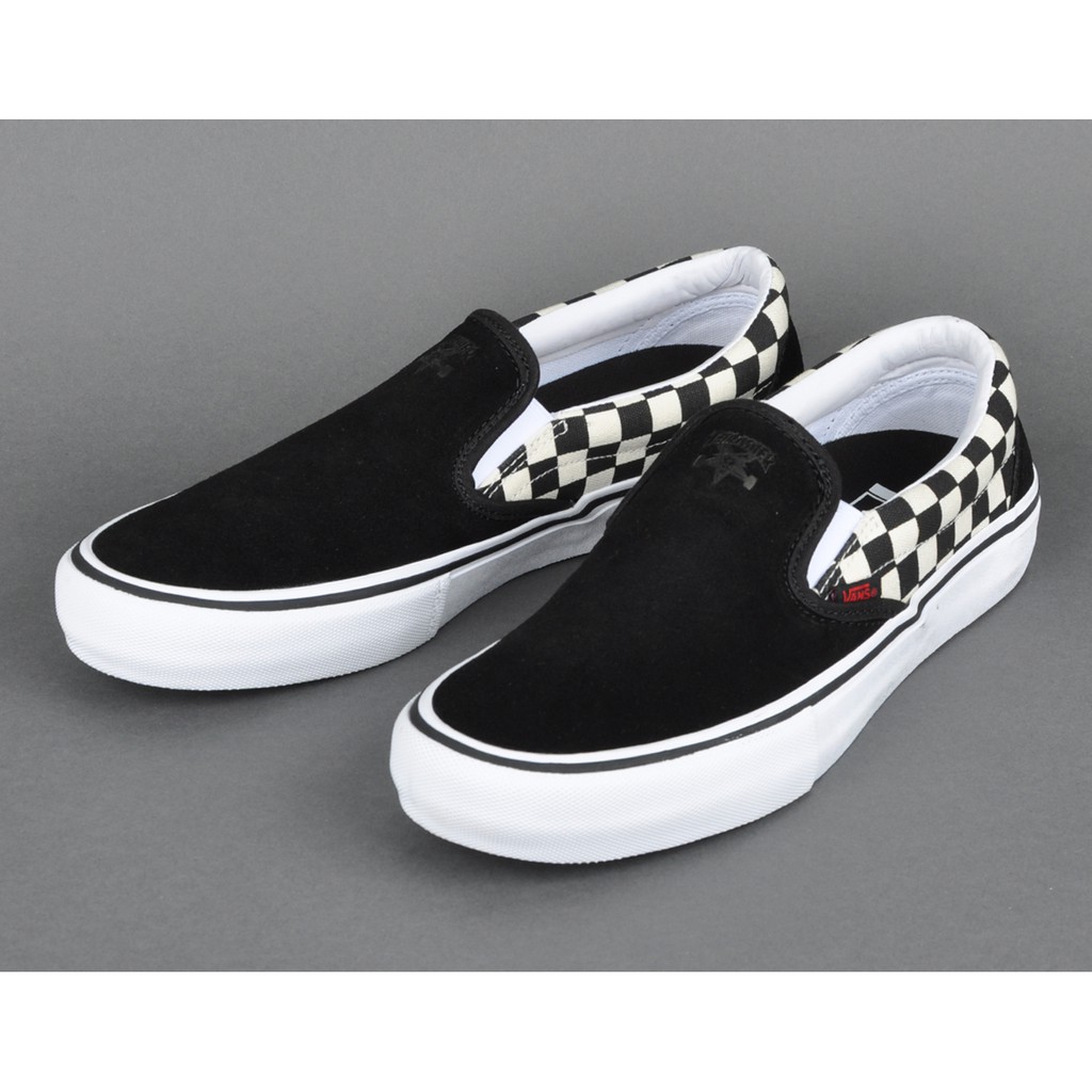 SLIP-ON Pro 黑色格子THRASHER 火焰 