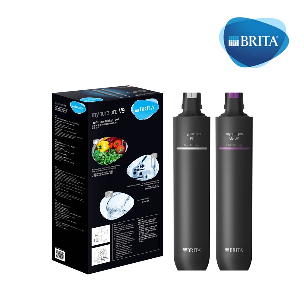 (一年份濾芯組合包)【晨禾淨水】BRITA Mypure Pro V9 超微濾淨水器專用