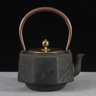鑄鐵茶壺八面玲瓏鐵壺 廠家批發燒水泡茶鑄鐵壺茶壺家用日本手工鐵壺茶具