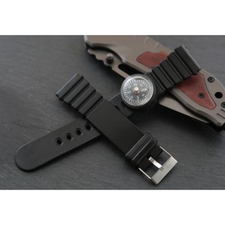 超值20mm潛水錶風格黑膠錶帶~替代(同寬度)各品牌錶帶 casio ja ga ,,,,,,,裝飾用指南針