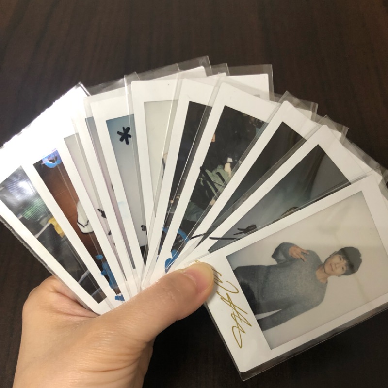 藝人親筆簽名拍立得 簽名照