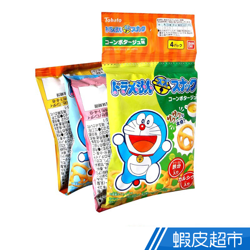 日本BANDAI 哆啦4連小餅乾-玉米濃湯風味 日本零食 現貨 蝦皮直送 蝦皮直送