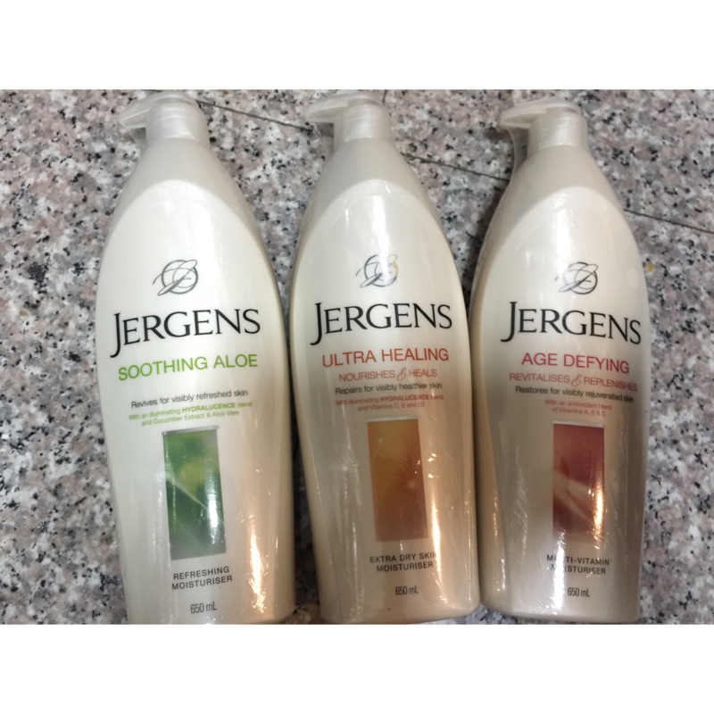 Jergens珍柔美體護膚保濕乳液（乾燥膚質專用）