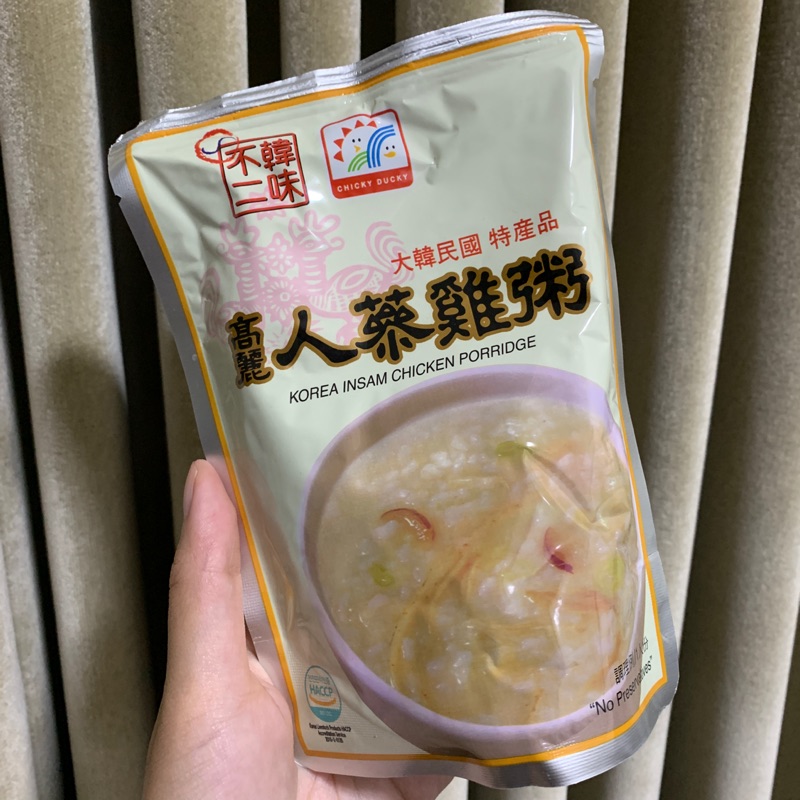 現貨韓味不二高麗人蔘雞粥即食粥 蝦皮購物