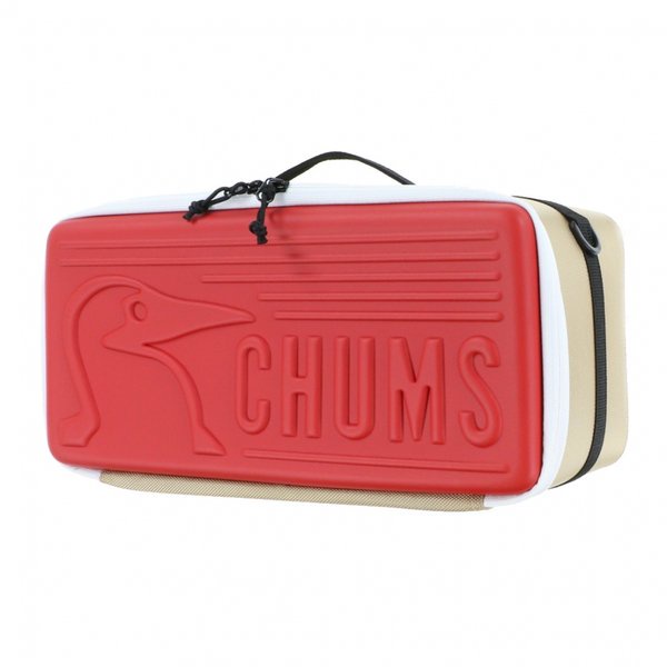 CHUMS Multi Hard Case S 收納盒 米/紅 CH621822B044