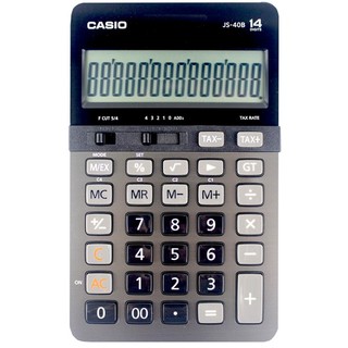CASIO 卡西歐 JS-40B 商用計算機-高品質14位數中長型/一臺入 -(原JS-40TS)全新有保固