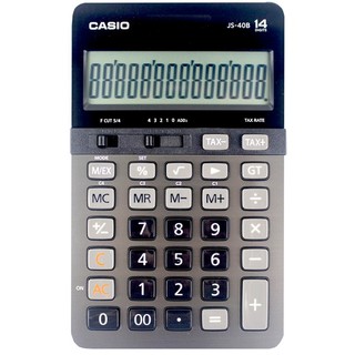 CASIO 卡西歐 JS-40B 商用計算機-高品質14位數中長型/一台入 -(原JS-40TS)全新有保固