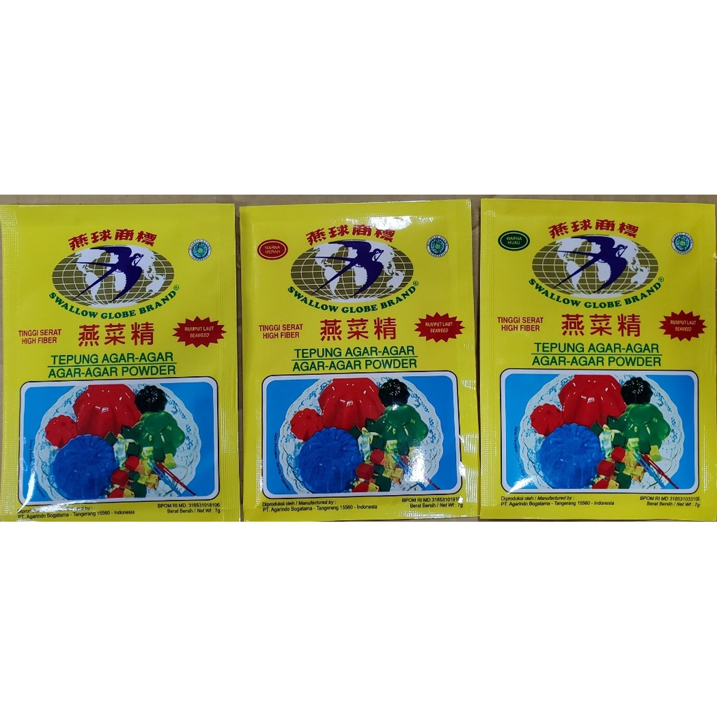 AGAR AGAR SWALLOW TEPUNG AGAR AGAR POWDER 燕菜精 / 洋菜粉 7 GR