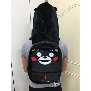 熊本熊 絨毛 連帽揹包