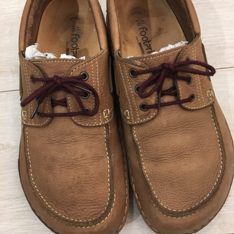 Birkenstock 勃肯  43號28cm 皮鞋 footprints 咖啡 几皮