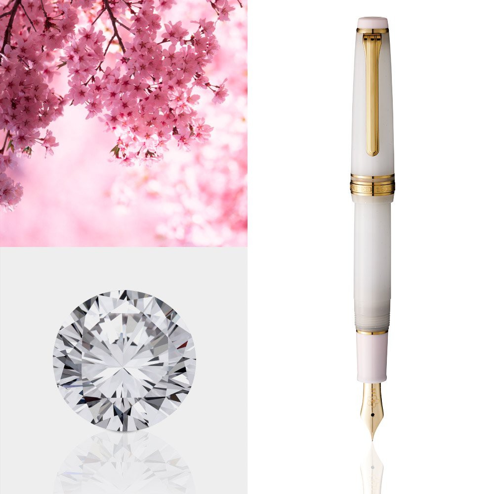 日本寫樂sailor X Ancora 限定pg Slim Mini 14k 短鋼筆四月櫻花誕生石 誕生花系列 蝦皮購物