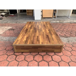 香榭二手傢俱*全新品 工業風集層雙色 單人加大3.5x6.2尺床箱(三分板全封底)-床架-床板-床底-床框-床組-床檯