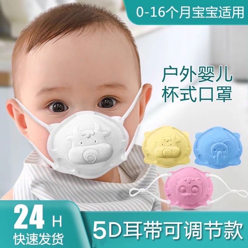 嬰兒口罩 幼幼口罩 幼兒口罩 幼童口罩 寶寶5D口罩 10入❗️台灣現貨❗️台灣寄出❗️