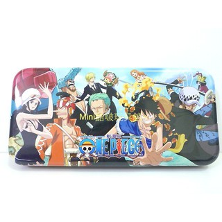 臺製~限量ONE PIECE 航海王(海賊王)~超大雙層鐵筆盒/鉛筆盒
