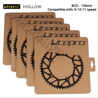 Litepro Chainring 自行車曲柄鏈輪 130BCD 50T 52T 54T 56T 58T齒形折疊自行車公