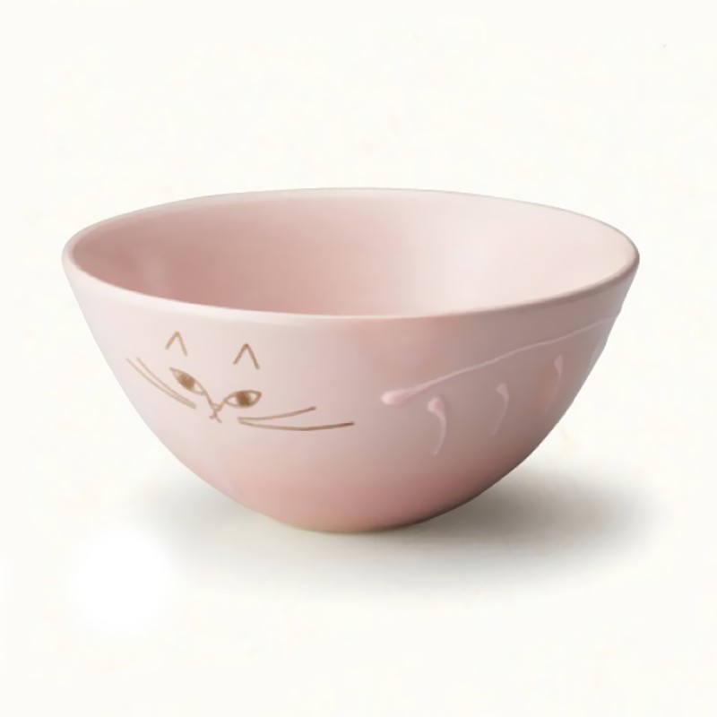 Sango Shima Neko Bowl/ Pink eslite誠品