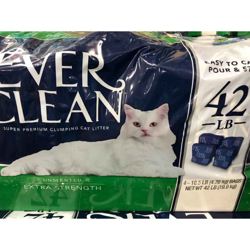 藍鑽貓砂Ever Clean 42磅  2袋