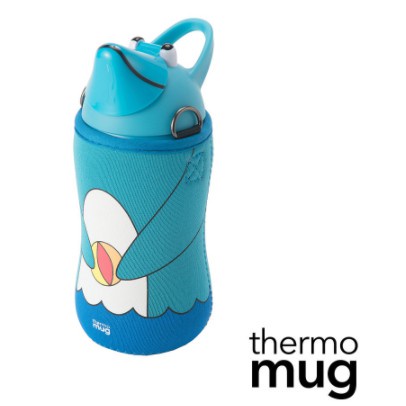 ❤️現貨❤️Thermo Mug 不鏽鋼動物造型水壺 380ml 經典款 藍色海豚 造型可愛水壺 保溫瓶