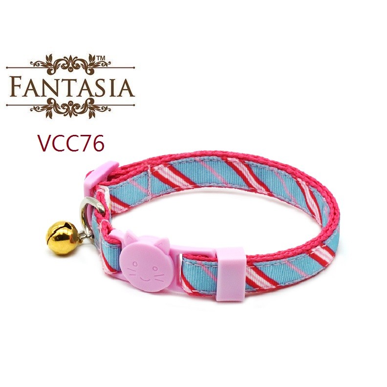 范特西亞 Fantasia【VCC76】成貓安全項圈(S) 安全插扣 防勒 貓項圈 鈴鐺