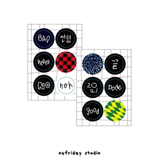 CIRCLE WORD / ONFRIDAY STICKER