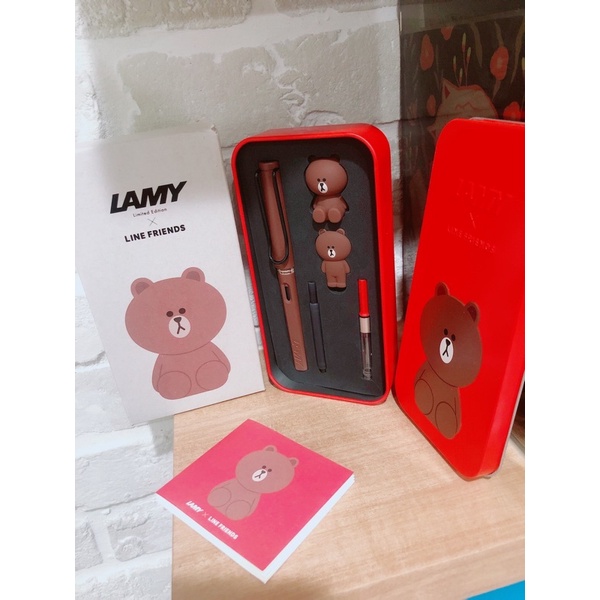 【全新】Lamy x Line Friends Brown 熊大鋼筆 禮盒組 聯名款 文具控 送禮 過年 開學 學生用品