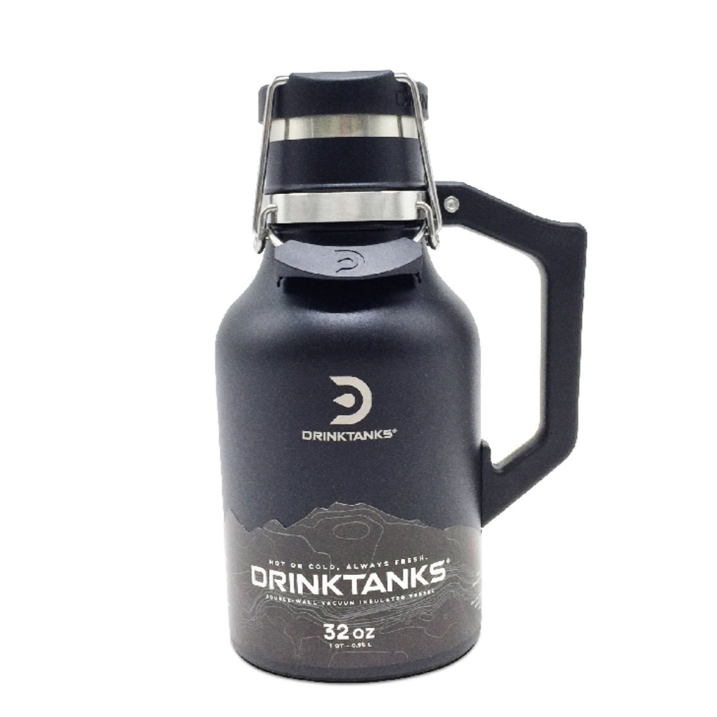 【DrinkTanks高效保溫/保冰瓶】隨身爆冰啤酒機(0.9公升)32oz + 出酒器組