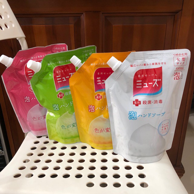 [現貨]日本MUSE自動給皂機 除菌洗手泡沫補充450mL 洗手機 洗手乳 慕絲泡泡 補充包 補充液 洗手液