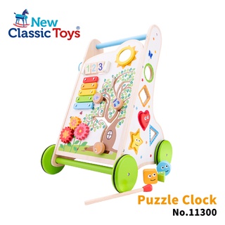 荷蘭 New Classic Toys 木製形狀認知寶寶學步手推車11300 #木製玩具 #學步車 #圖形認知