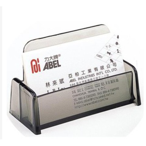 【黑麻吉】ABEL 力大 力大牌 名片架 壓克力名片架 名片盒 名片放置架 名片座 03301  現貨供應
