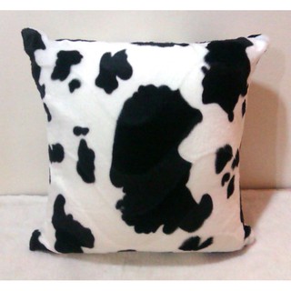 【名佳利傢俱生活館】乳牛方型抱枕(含枕心) 40x40cm 絨布料 乳牛花色 靠枕 腰枕 沙發枕 汽車可用 滿10個免運