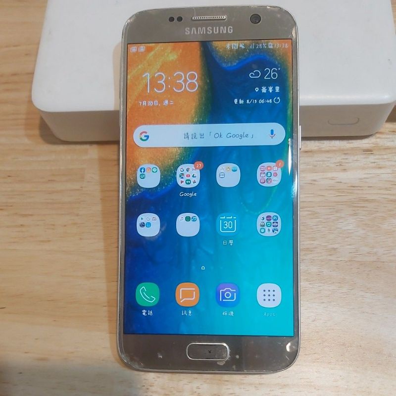 三星 Samsung Galaxy S7 32GB 銀色 功能正常