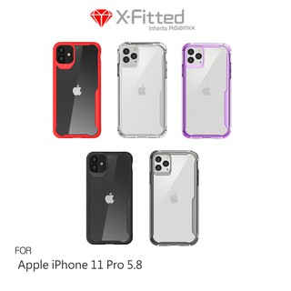 強尼拍賣~X-Fitted Apple iPhone 11 Pro (5.8吋) 防摔保護套 TPU邊框+PC透明背板